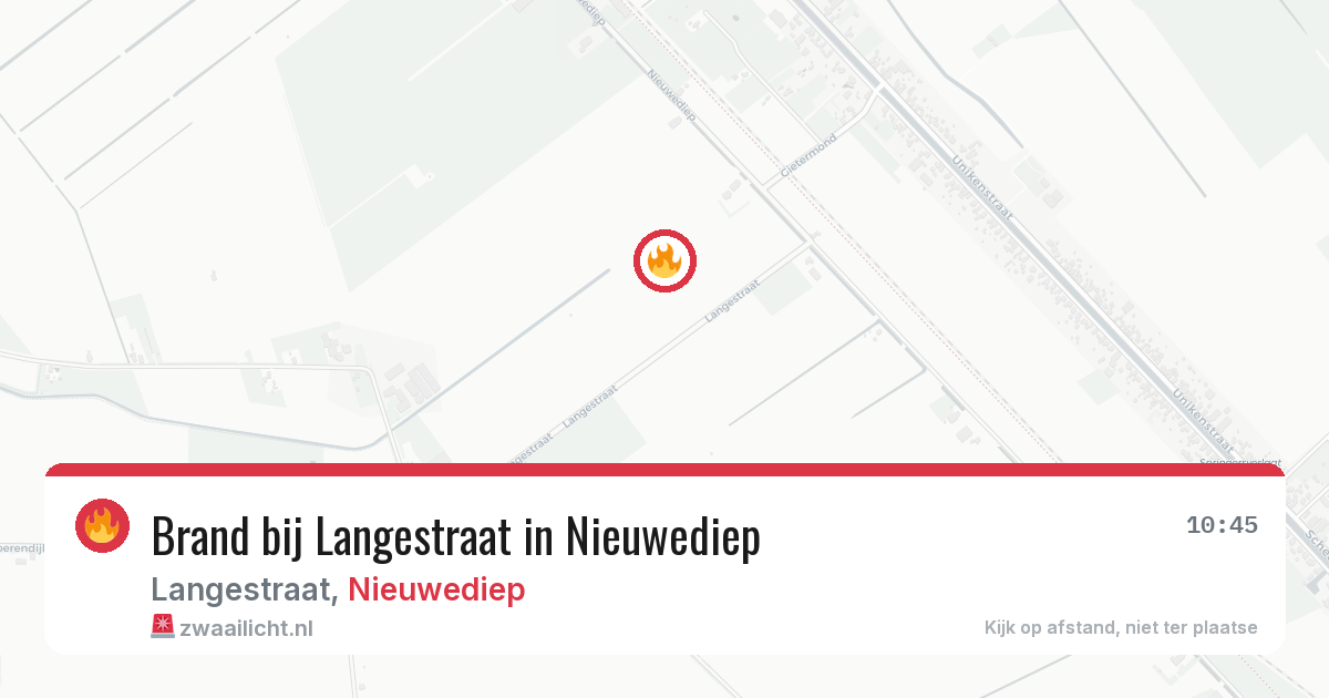 Brand bij Langestraat in Nieuwediep — 24 jun 2026