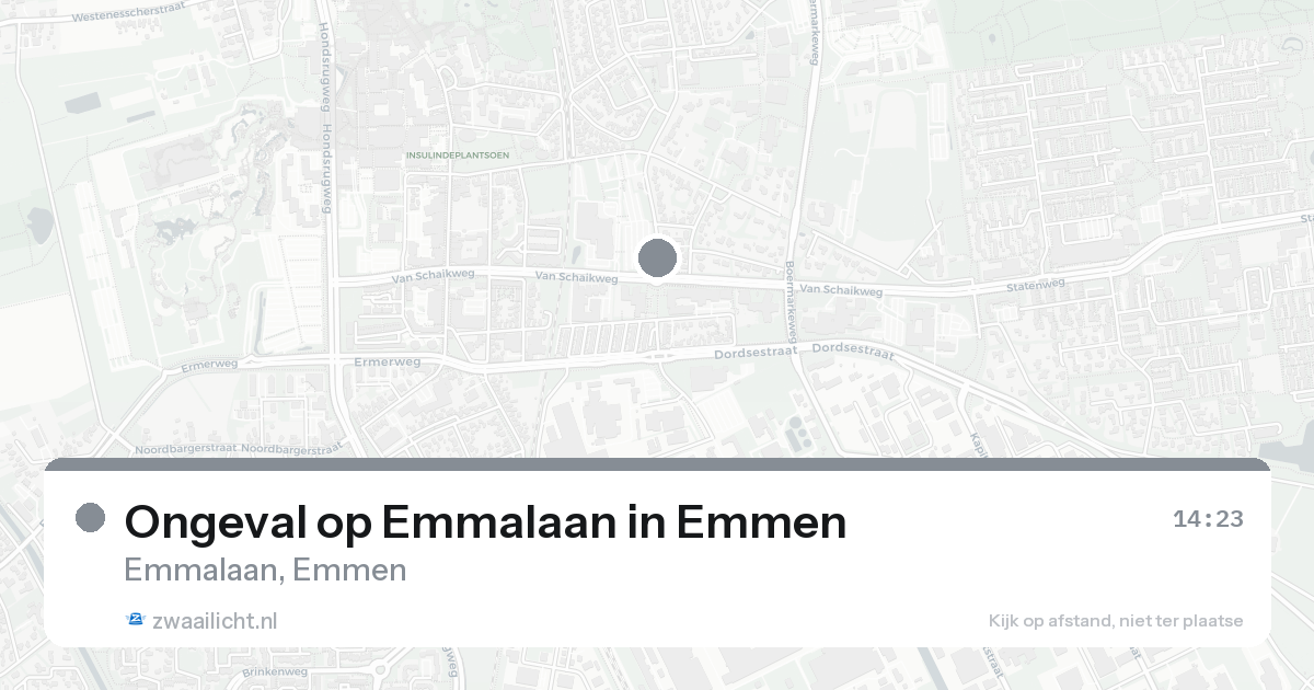 Ongeval op Emmalaan in Emmen — 30 jan 2026