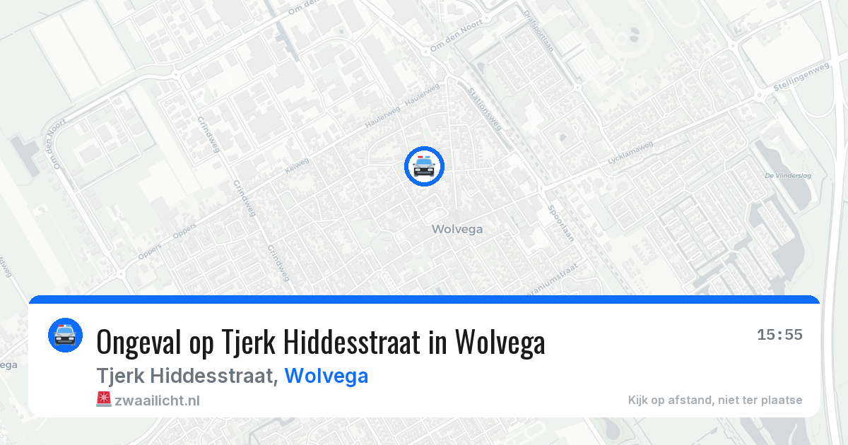 Ongeval op Tjerk Hiddesstraat in Wolvega — 22 mei 2026
