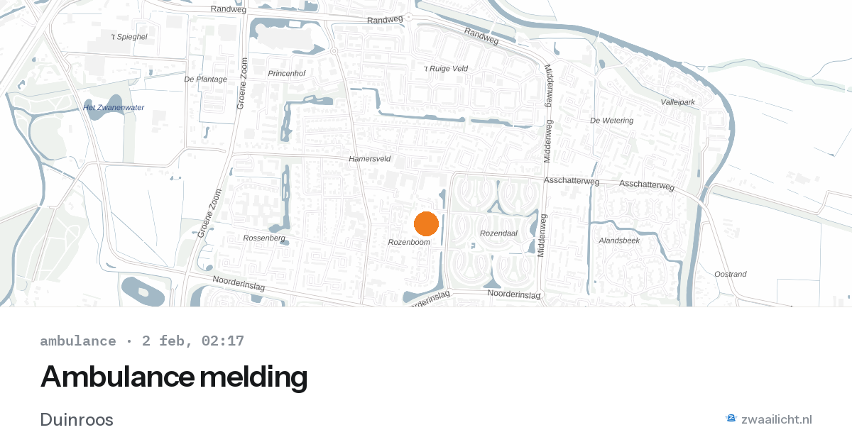 Ambulance melding — 2 feb 2026