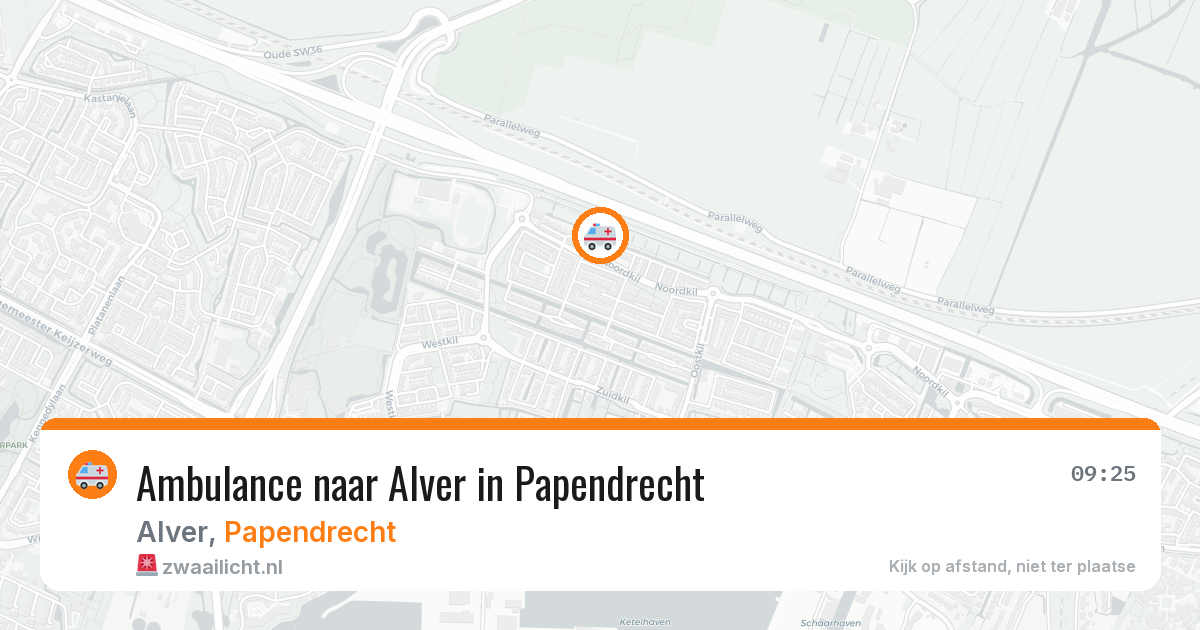 Ambulance naar Alver in Papendrecht — 23 jun 2026