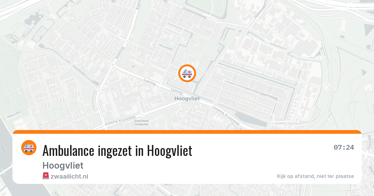 Ambulance ingezet in Hoogvliet — 2 jun 2026