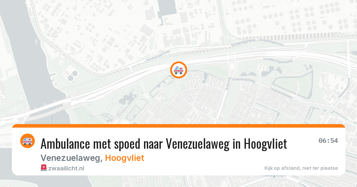 Ambulance met spoed naar Venezuelaweg in Hoogvliet — 21 apr 2026