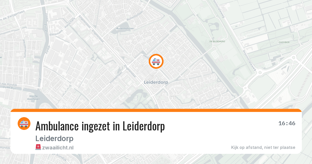 Ambulance ingezet in Leiderdorp — 23 jun 2026