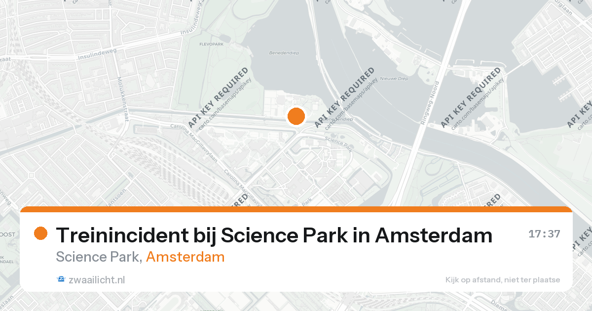 Treinincident bij Science Park in Amsterdam — 26 aug 2026