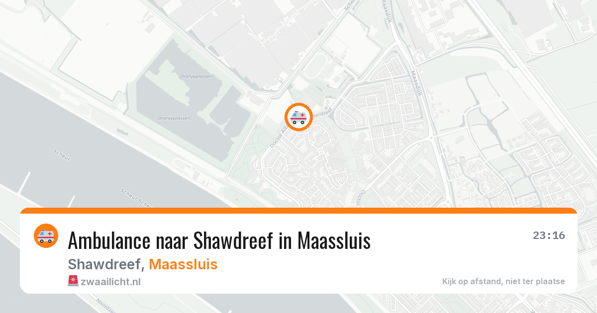 Ambulance naar Shawdreef in Maassluis — 23 jun 2026