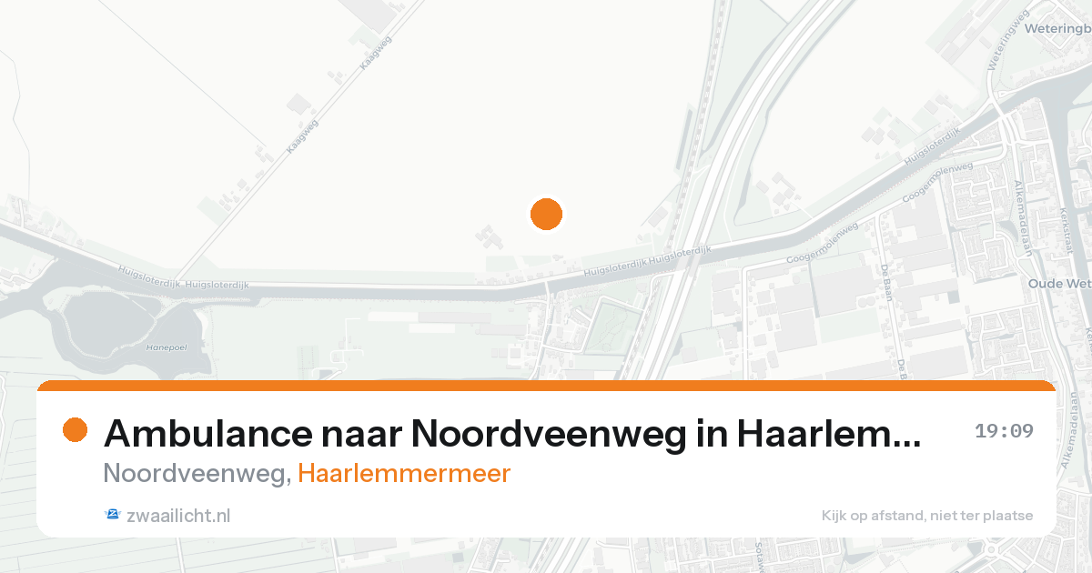 Ambulance naar Noordveenweg in Haarlemmermeer — 11 aug 2026