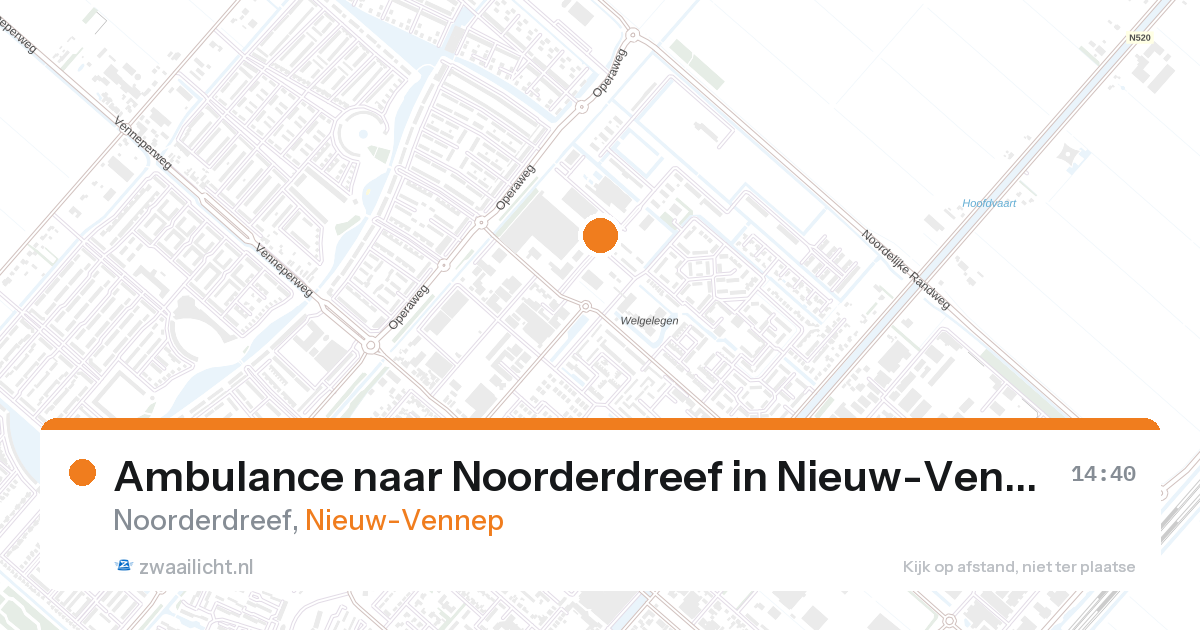 Ambulance naar Noorderdreef in Nieuw-Vennep — 11 jun 2026