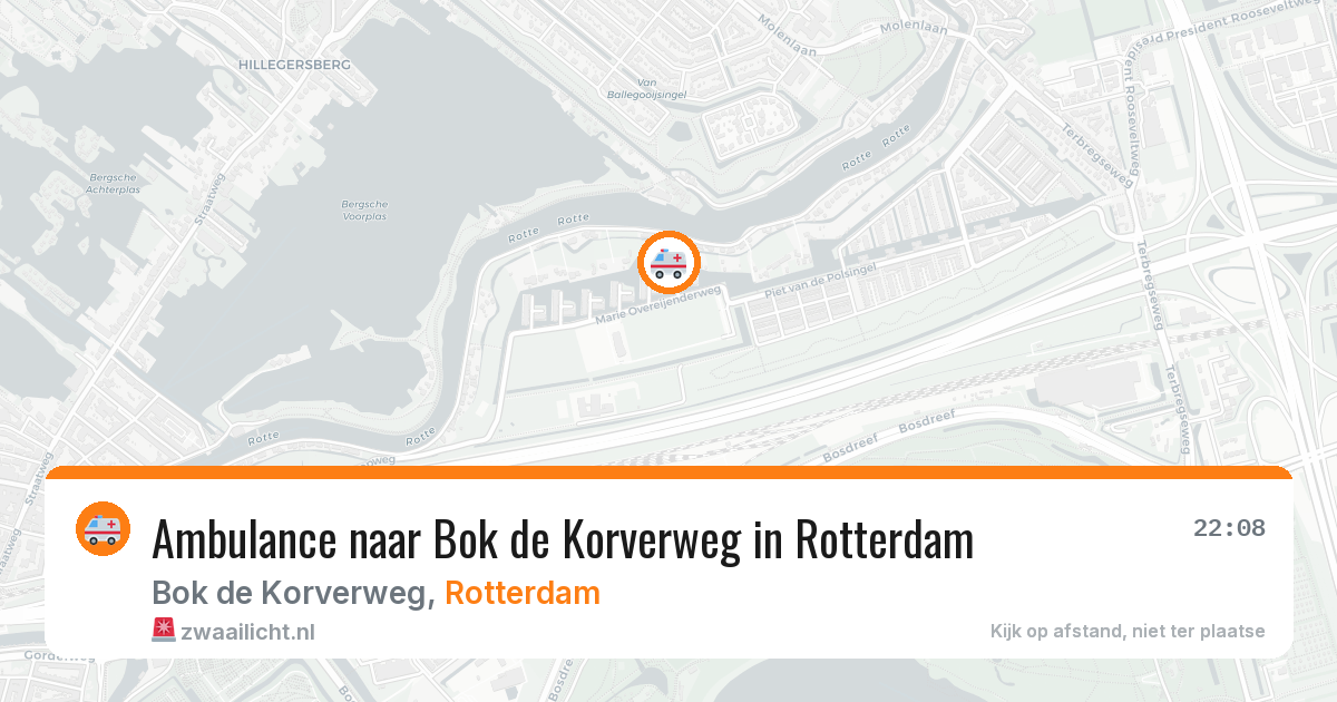 Ambulance naar Bok de Korverweg in Rotterdam — 1 apr 2026