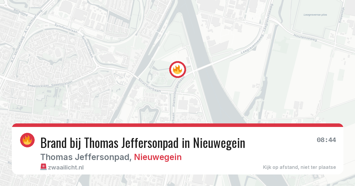 Brand bij Thomas Jeffersonpad in Nieuwegein — 20 jun 2026