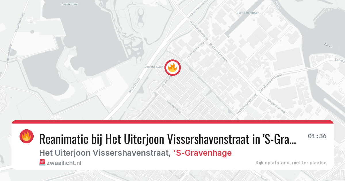 Reanimatie bij Het Uiterjoon Vissershavenstraat in 'S-Gravenhage — 7 feb 2026