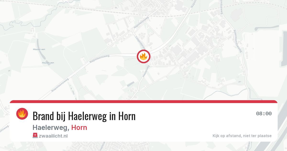 Brand bij Haelerweg in Horn — 22 jun 2026