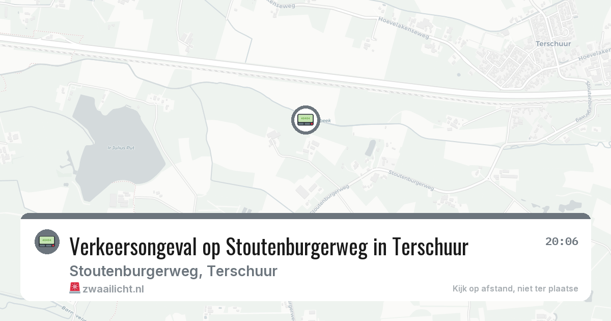 Verkeersongeval op Stoutenburgerweg in Terschuur — 24 mei 2026