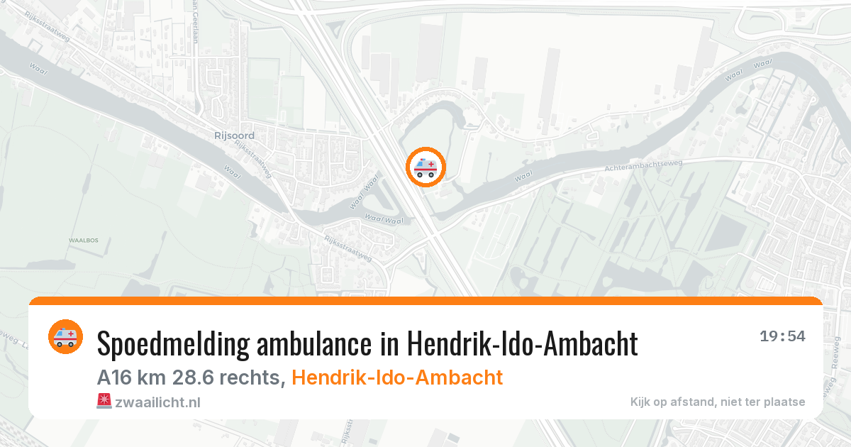 Spoedmelding ambulance in Hendrik-Ido-Ambacht — 11 aug 2026
