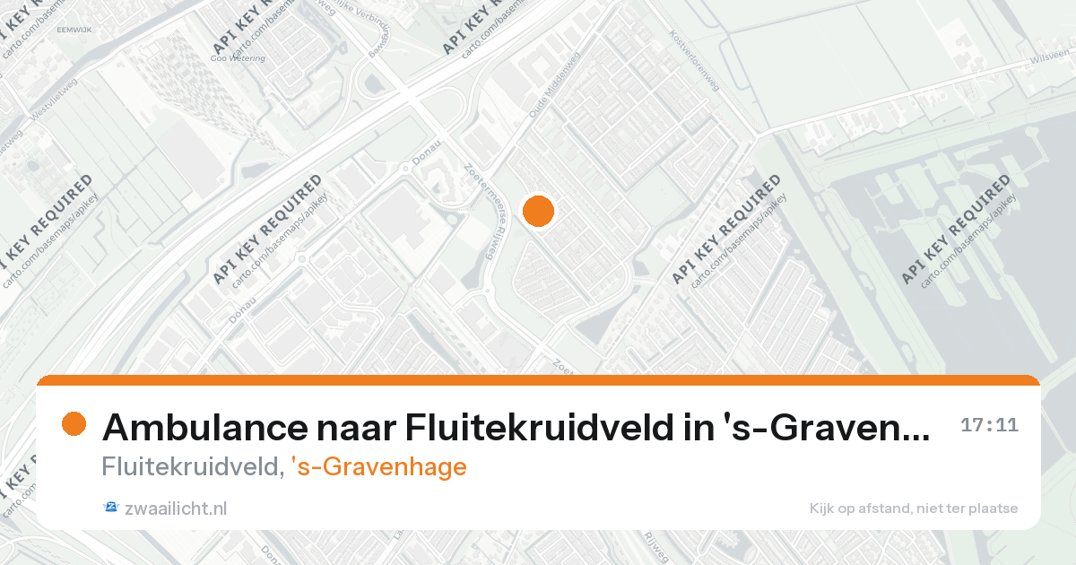 Ambulance naar Fluitekruidveld in 's-Gravenhage — 26 aug 2026
