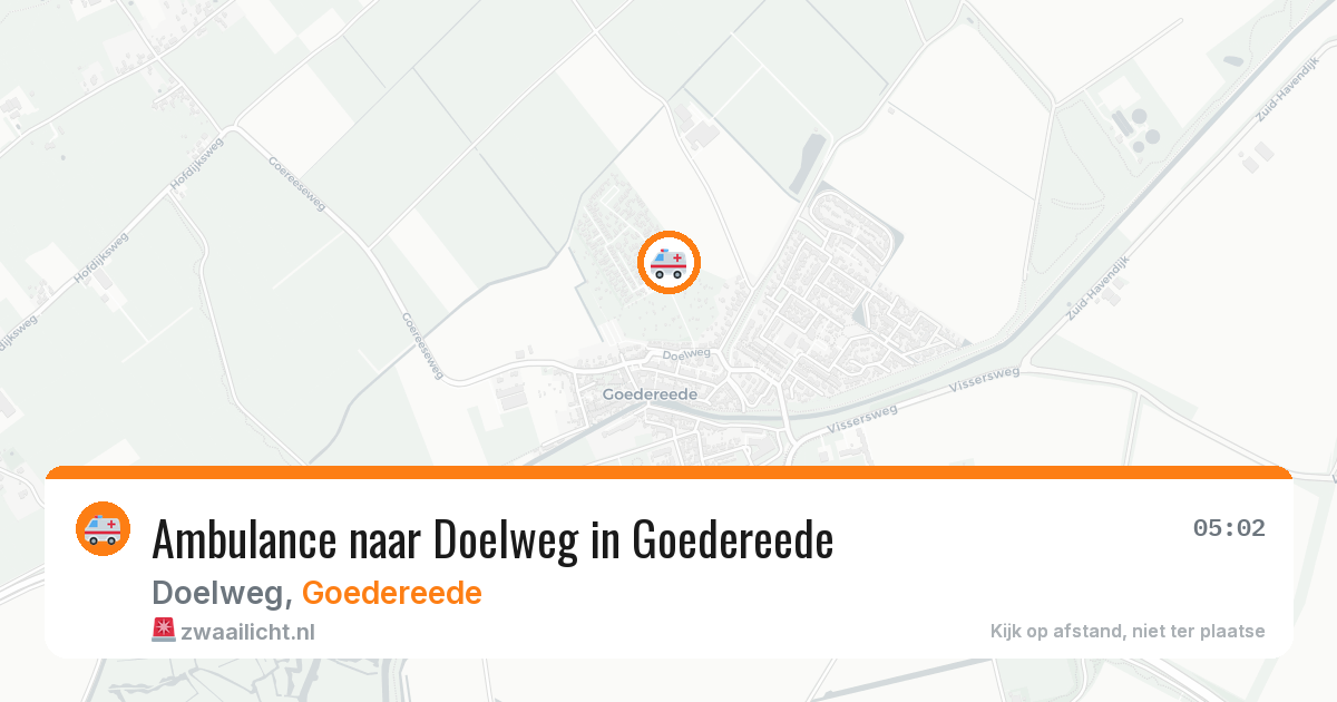 Ambulance naar Doelweg in Goedereede — 23 jul 2026