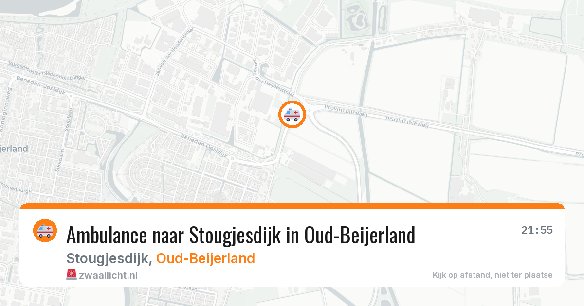Ambulance naar Stougjesdijk in Oud-Beijerland — 17 jul 2026