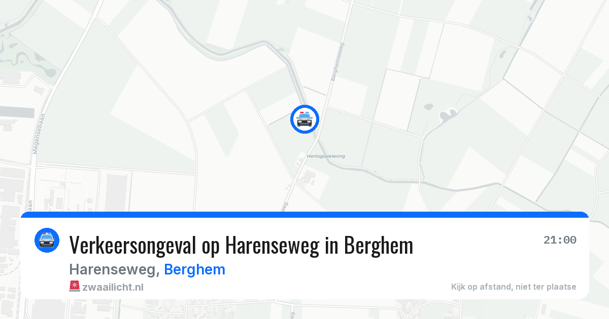 Verkeersongeval op Harenseweg in Berghem — 5 mei 2026