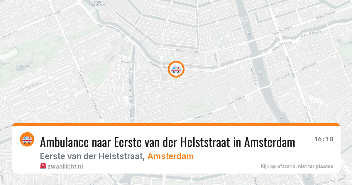 Ambulance naar Eerste van der Helststraat in Amsterdam — 19 mei 2026