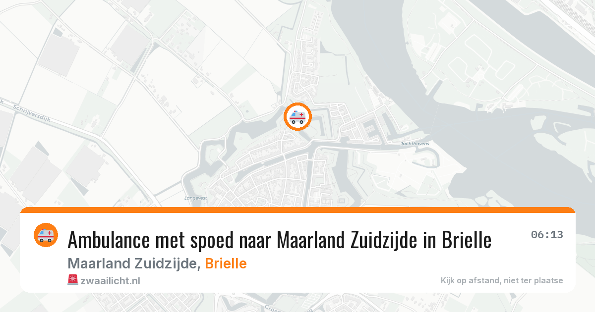Ambulance met spoed naar Maarland Zuidzijde in Brielle — 10 aug 2026
