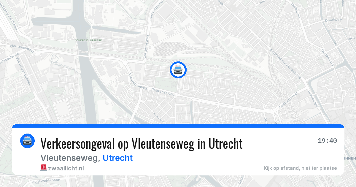 Verkeersongeval op Vleutenseweg in Utrecht — 12 aug 2026