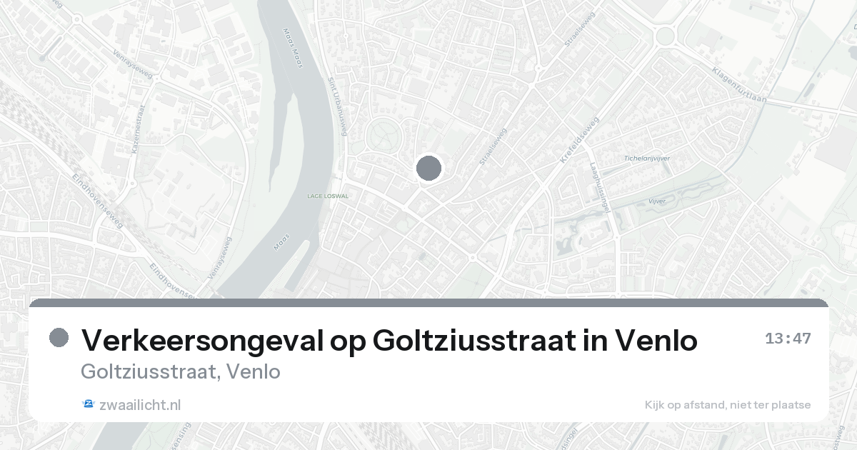 Verkeersongeval op Goltziusstraat in Venlo — 7 feb 2026