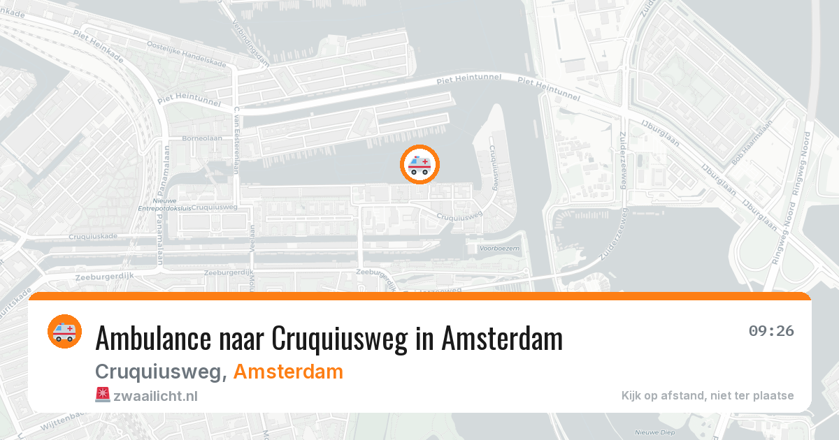 Ambulance naar Cruquiusweg in Amsterdam — 29 jan 2026