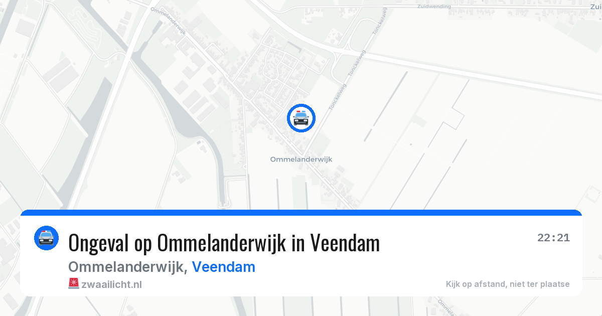 Ongeval op Ommelanderwijk in Veendam — 17 mei 2026