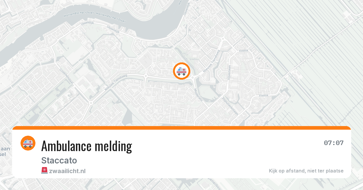 Ambulance melding — 4 jul 2026