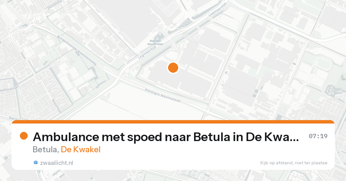 Ambulance met spoed naar Betula in De Kwakel — 18 aug 2026