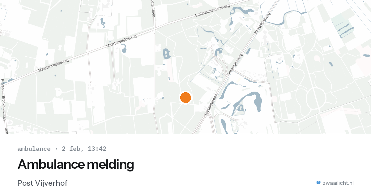 Ambulance melding — 2 feb 2026
