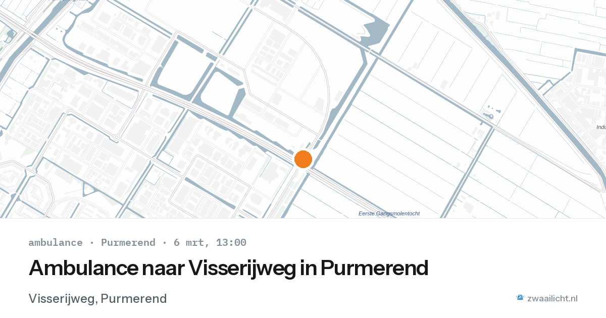 Ambulance naar Visserijweg in Purmerend — 6 mrt 2026