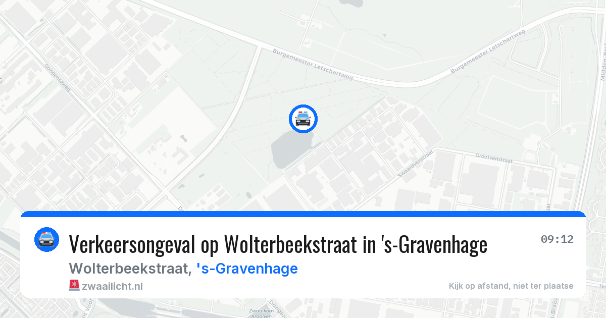Verkeersongeval op Wolterbeekstraat in 's-Gravenhage — 17 mrt 2026