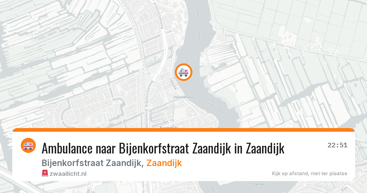 Ambulance naar Bijenkorfstraat Zaandijk in Zaandijk — 1 jul 2026