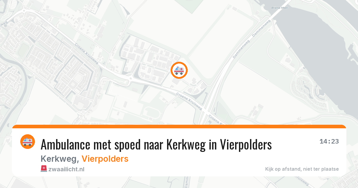 Ambulance met spoed naar Kerkweg in Vierpolders — 1 jul 2026