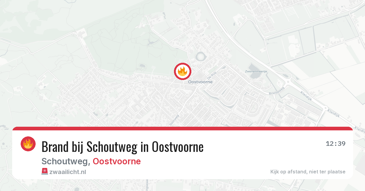 Brand bij Schoutweg in Oostvoorne — 26 jun 2026