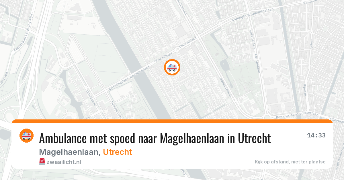 Ambulance met spoed naar Magelhaenlaan in Utrecht — 9 apr 2026