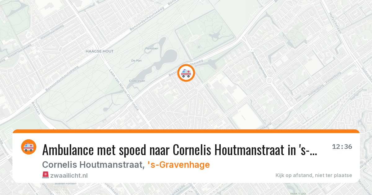 Ambulance met spoed naar Cornelis Houtmanstraat in 's-Gravenhage — 27 jun 2026