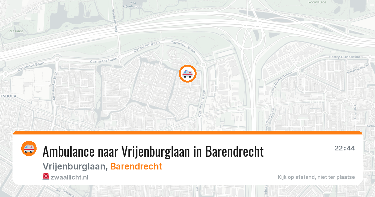 Ambulance naar Vrijenburglaan in Barendrecht — 7 apr 2026