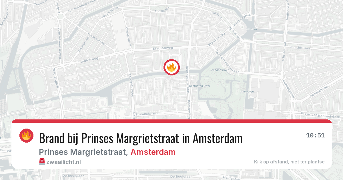 Brand bij Prinses Margrietstraat in Amsterdam — 8 jul 2026