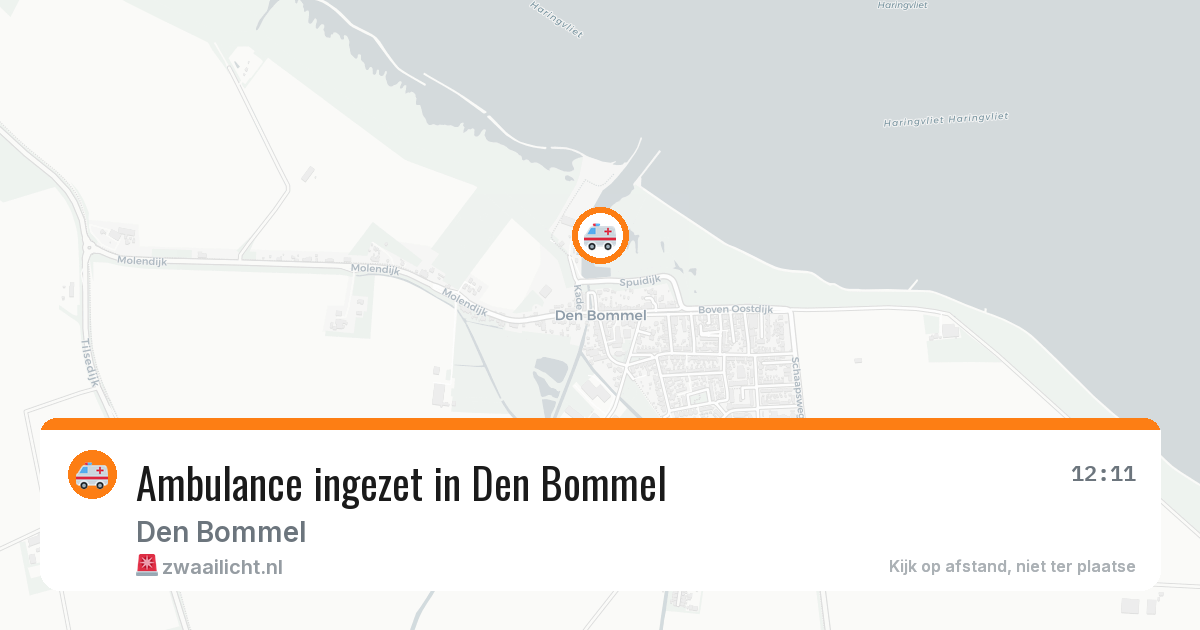 Ambulance ingezet in Den Bommel — 31 jul 2026
