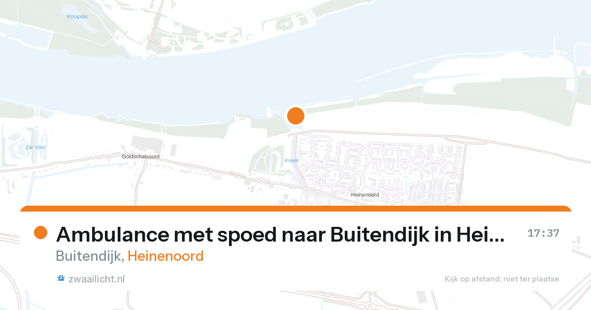 Ambulance met spoed naar Buitendijk in Heinenoord — 26 aug 2026