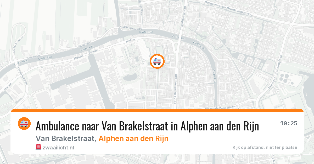 Ambulance naar Van Brakelstraat in Alphen aan den Rijn — 29 mei 2026