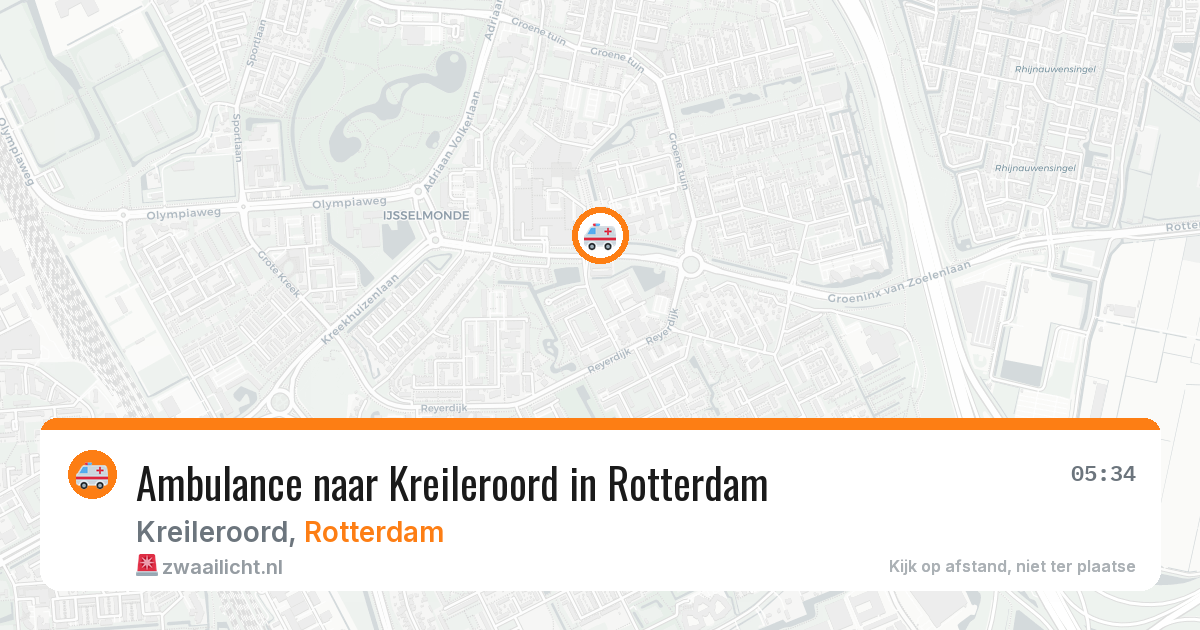 Ambulance naar Kreileroord in Rotterdam — 20 jun 2026
