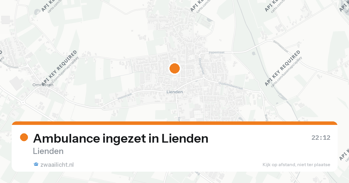 Ambulance ingezet in Lienden — 31 jan 2026