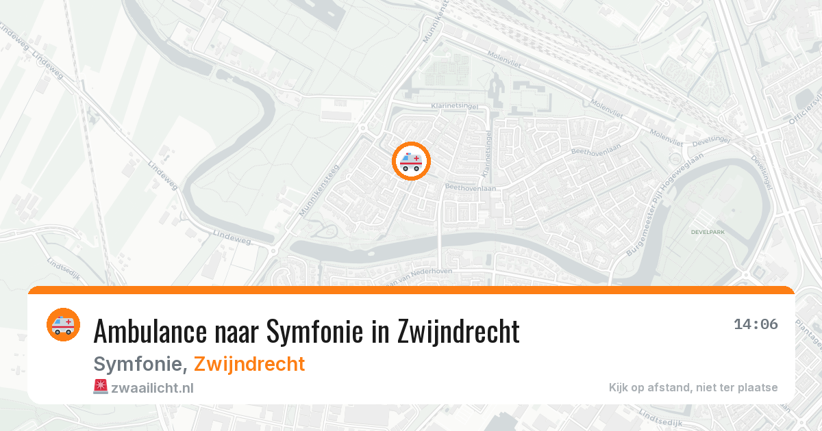 Ambulance naar Symfonie in Zwijndrecht — 6 mei 2026