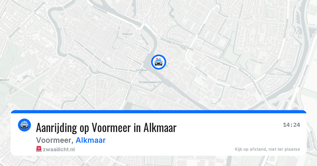 Aanrijding op Voormeer in Alkmaar — 4 jul 2026
