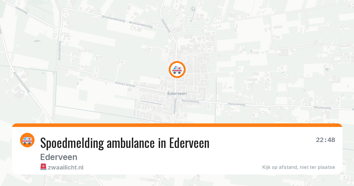 Spoedmelding ambulance in Ederveen — 1 jun 2026