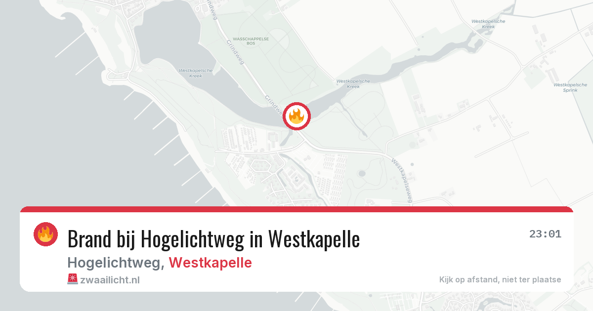 Brand bij Hogelichtweg in Westkapelle — 2 apr 2026
