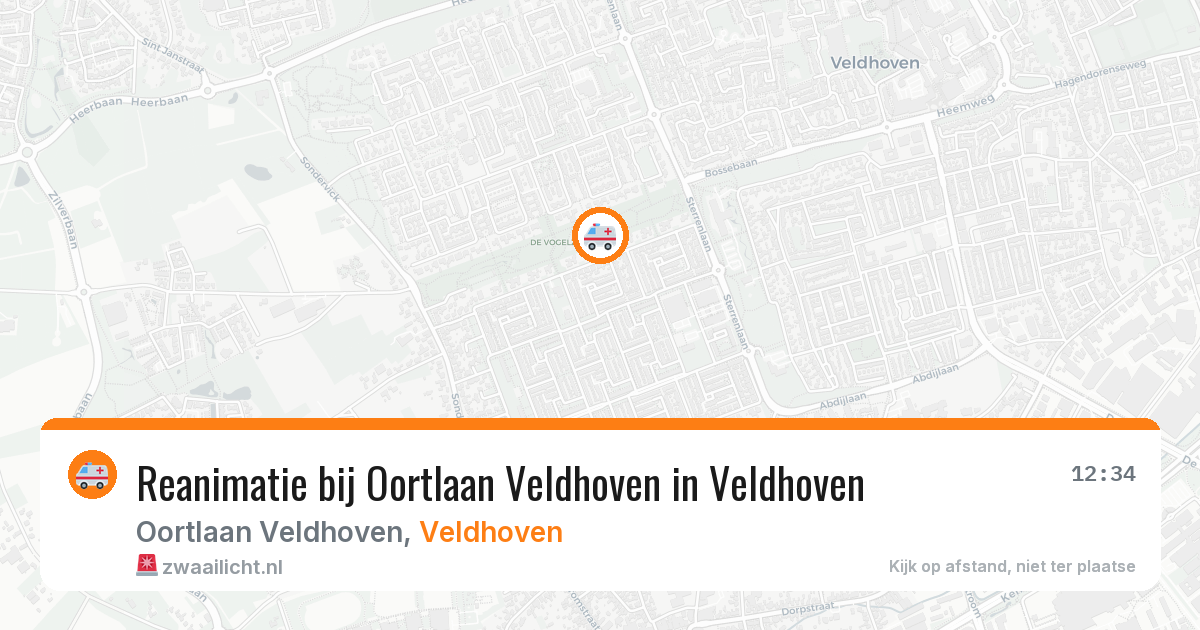 Reanimatie bij Oortlaan Veldhoven in Veldhoven — 3 feb 2026